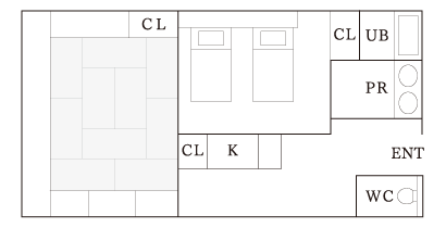 和洋室 間取り図